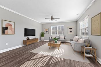 Bright and modern living area